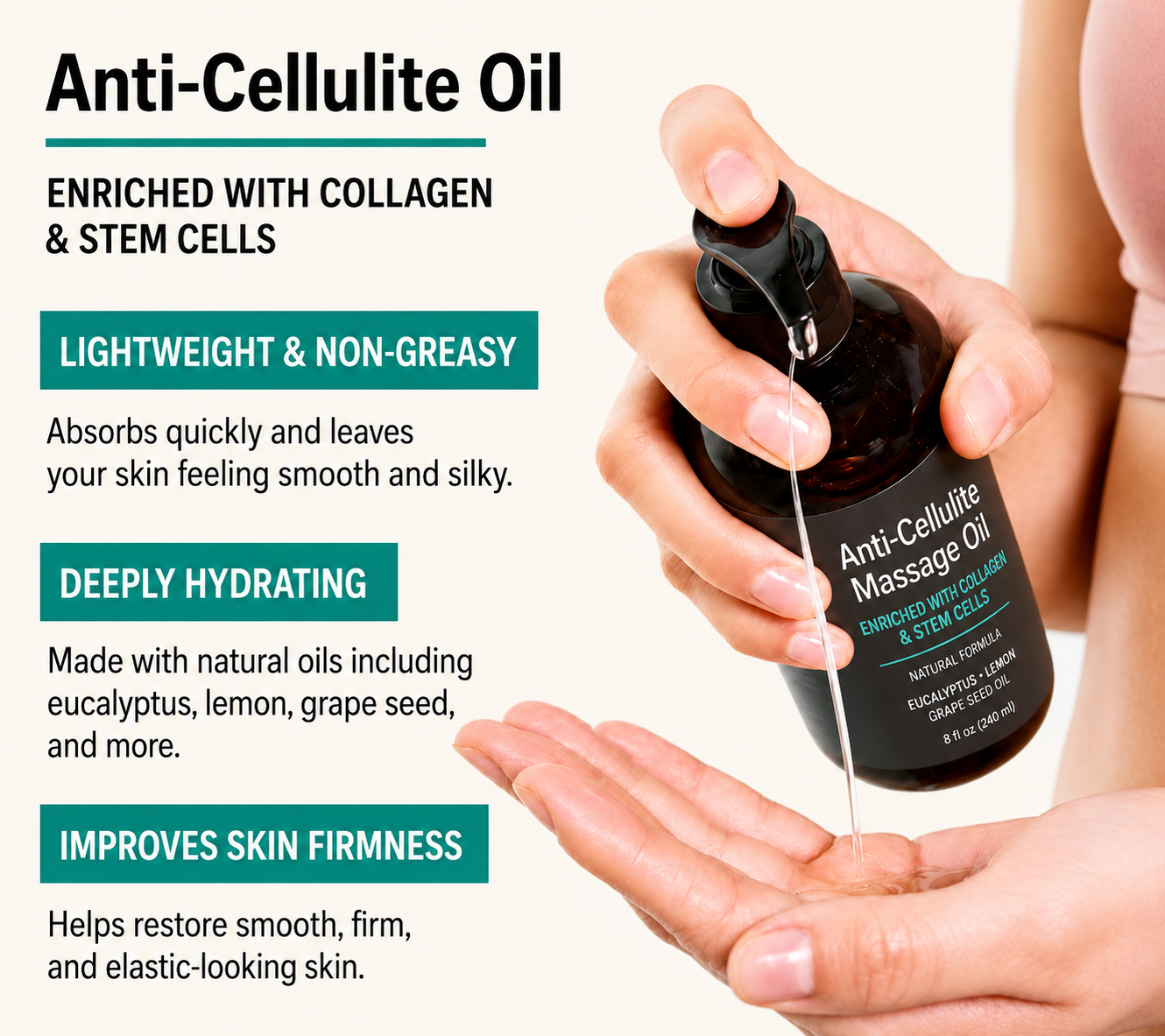 Massecor™ Massage Oil for Cellulite
